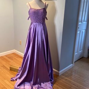 Purple gown size 0